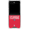 NBA Los Angeles Clippers Standard Red Galaxy Z Flip6 Clear Case